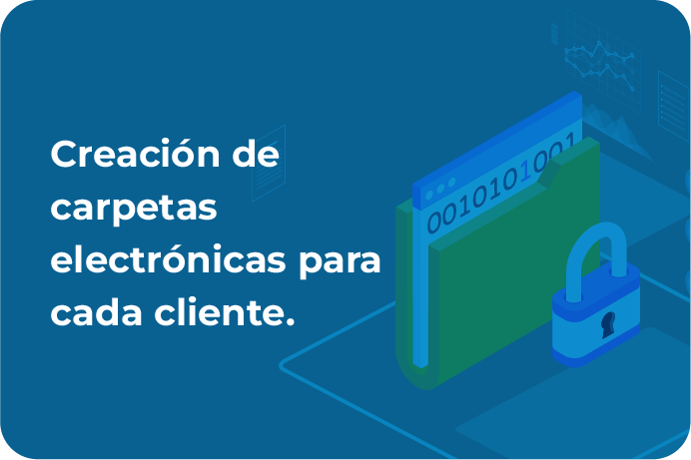 Creación de carpetas electrónicas para cada cliente